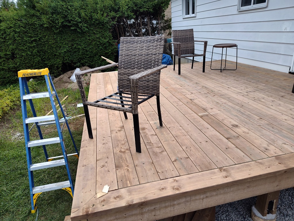 Après réparation plancher affaissé Laval | After sagging floor repair Laval